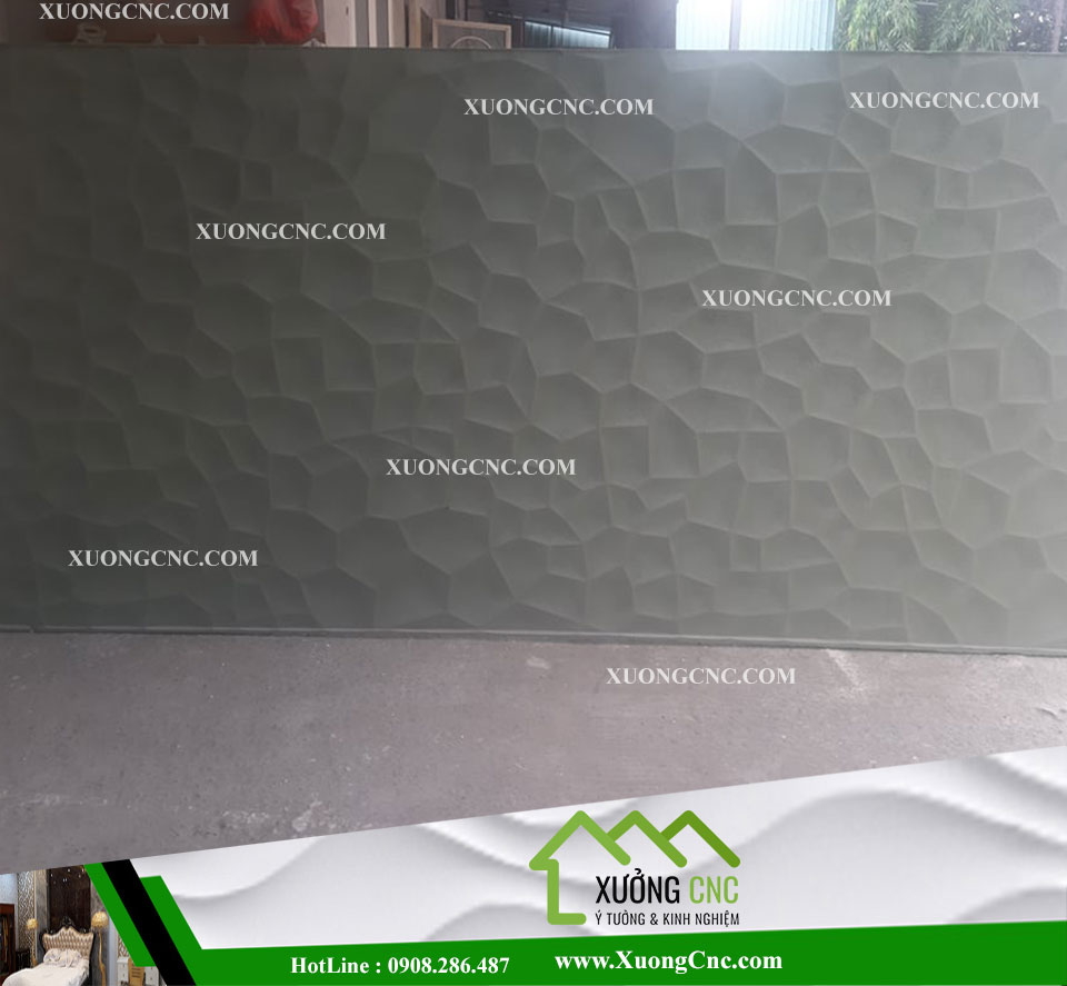 Tấm 3D hoa văn tổ ong mới lạ, vách ngăn CNC , Xưởng cnc giá rẻ 4