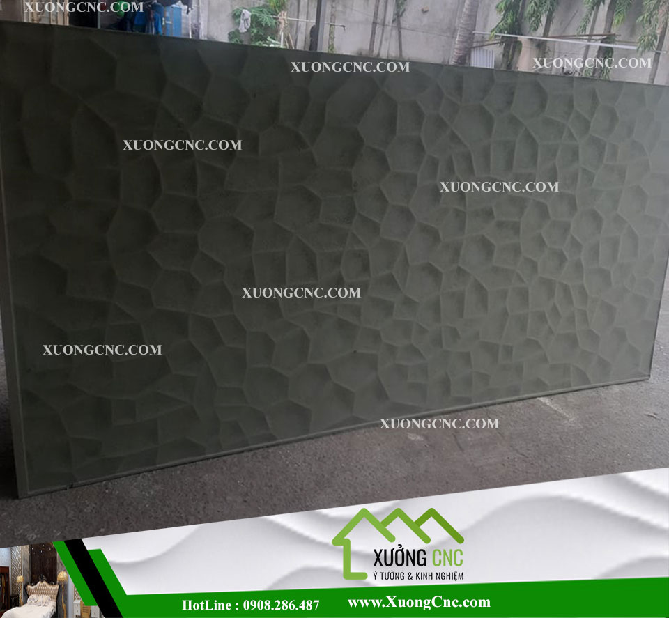 Tấm 3D hoa văn tổ ong mới lạ, vách ngăn CNC , Xưởng cnc giá rẻ 5