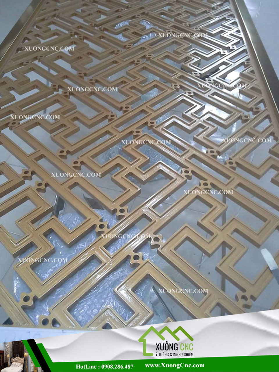 Công trinh vách ngăn cnc thi công từ hoàn thiện đến thực tế 34