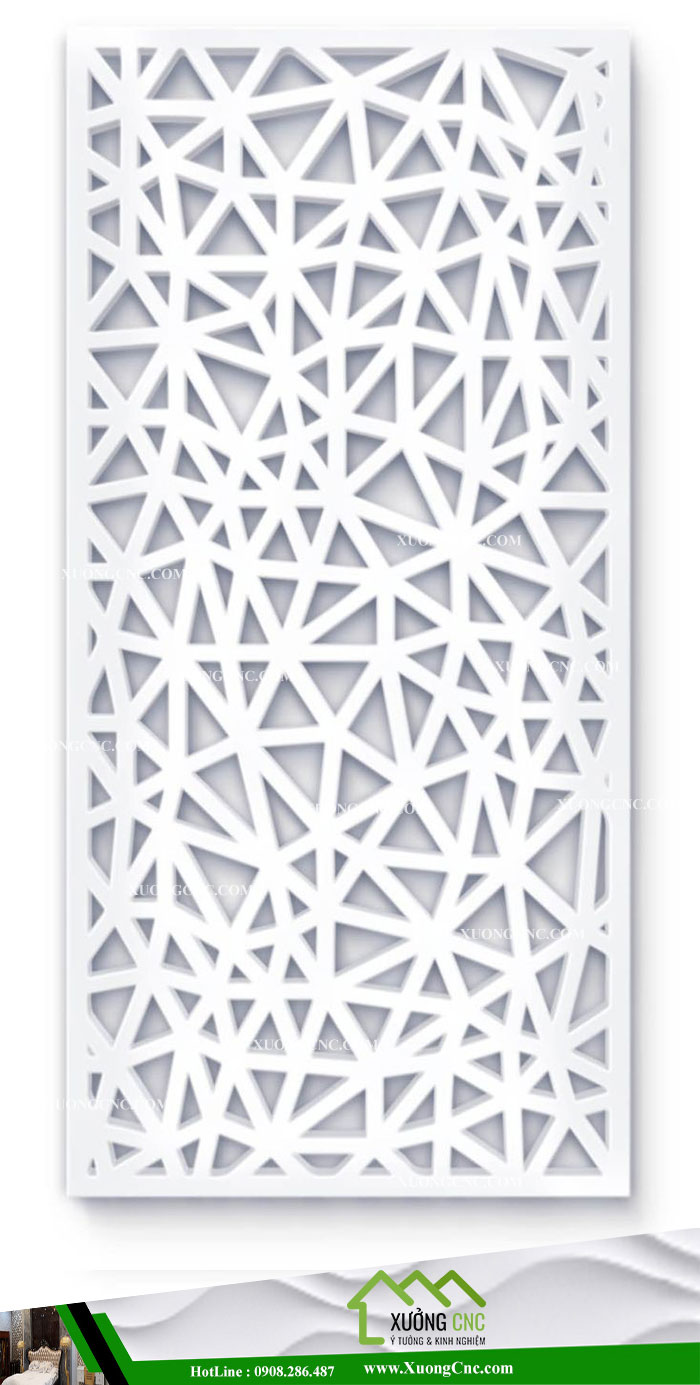 Mẫu vách ngăn CNC 2D phòng khách 10
