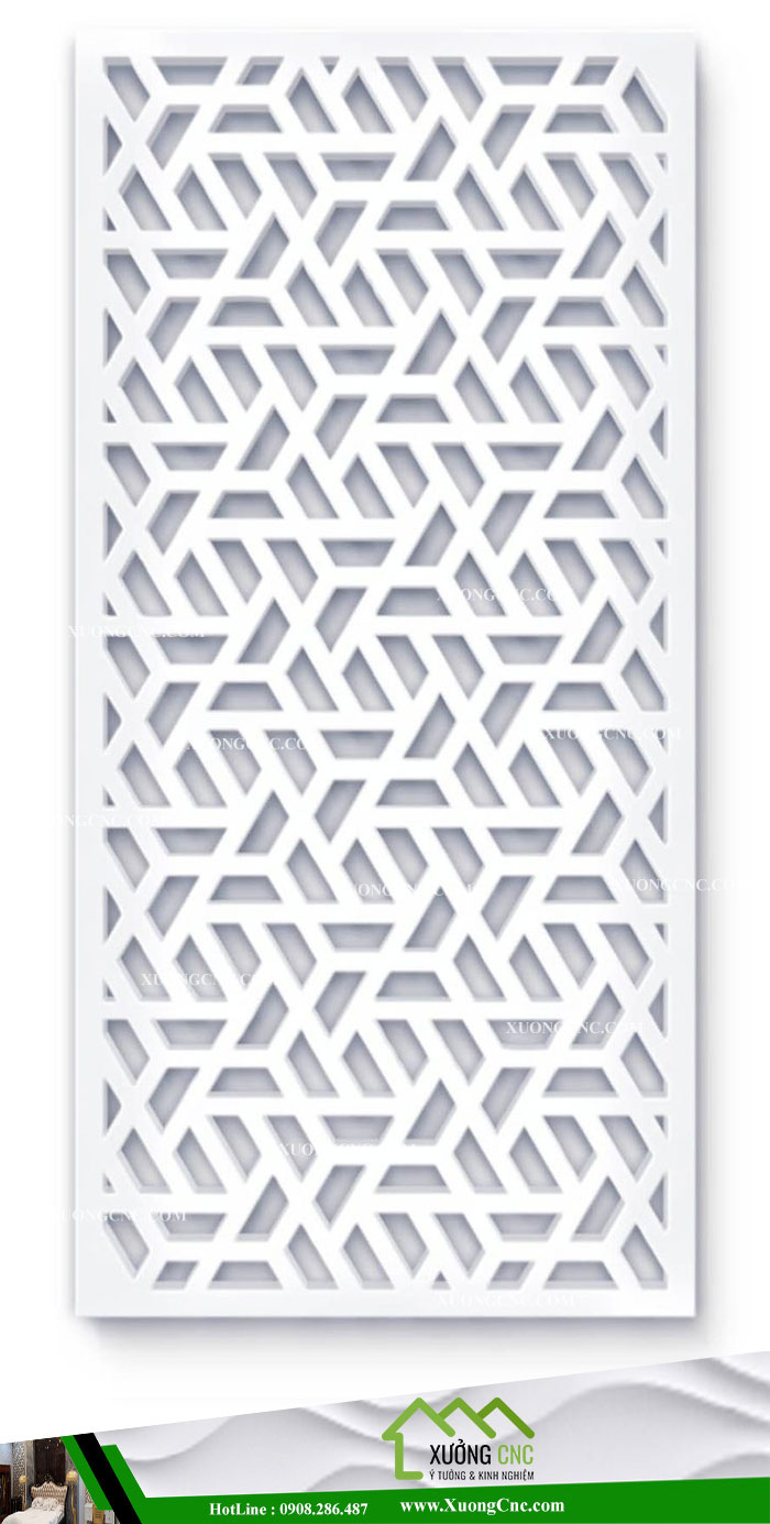 Mẫu vách ngăn CNC 2D phòng khách 13