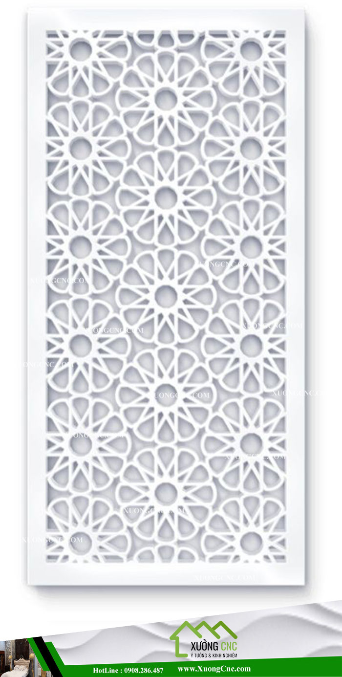 Mẫu vách ngăn CNC 2D phòng khách 15