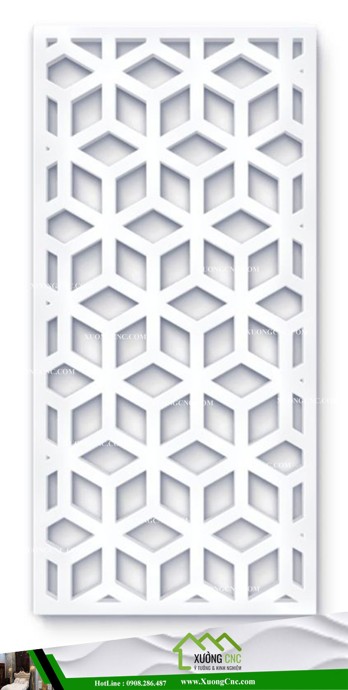 Mẫu vách ngăn CNC 2D phòng khách 18