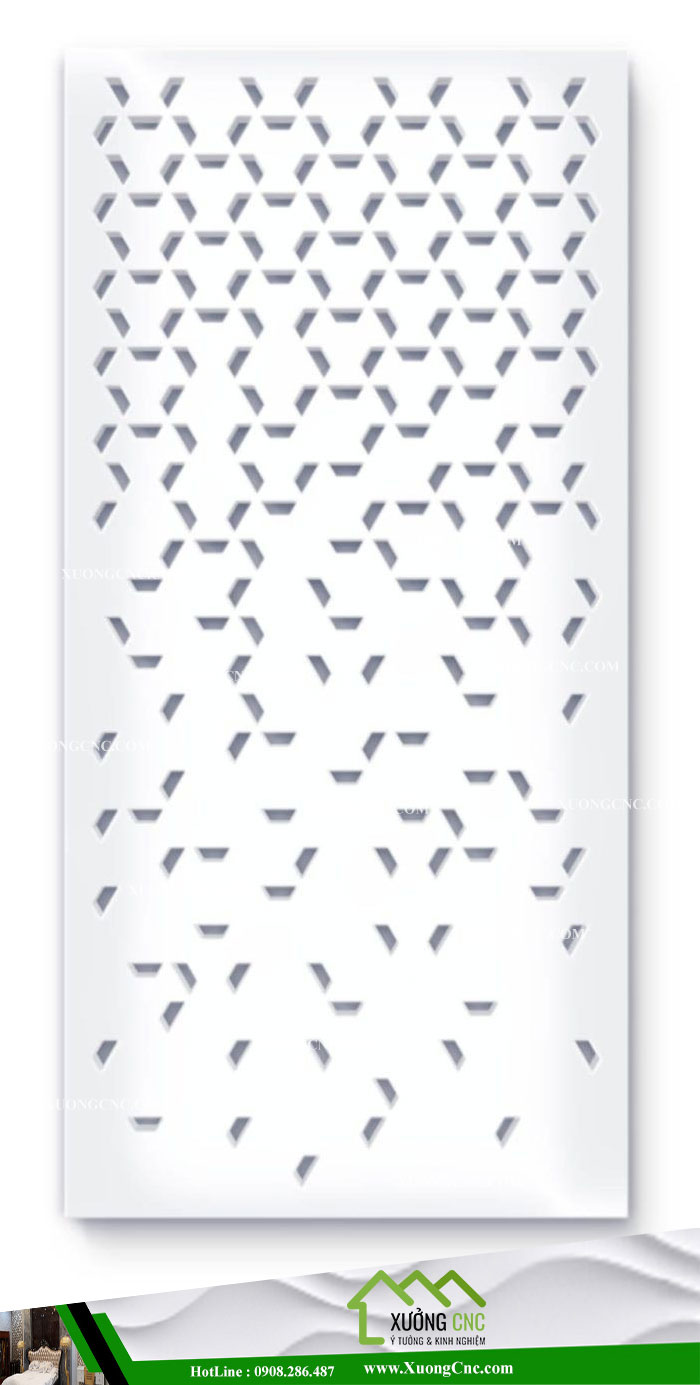 Mẫu vách ngăn CNC 2D phòng khách 5