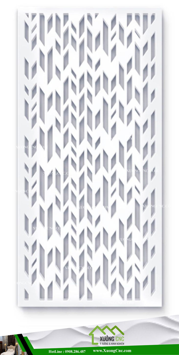 Mẫu vách ngăn CNC 2D phòng khách 6