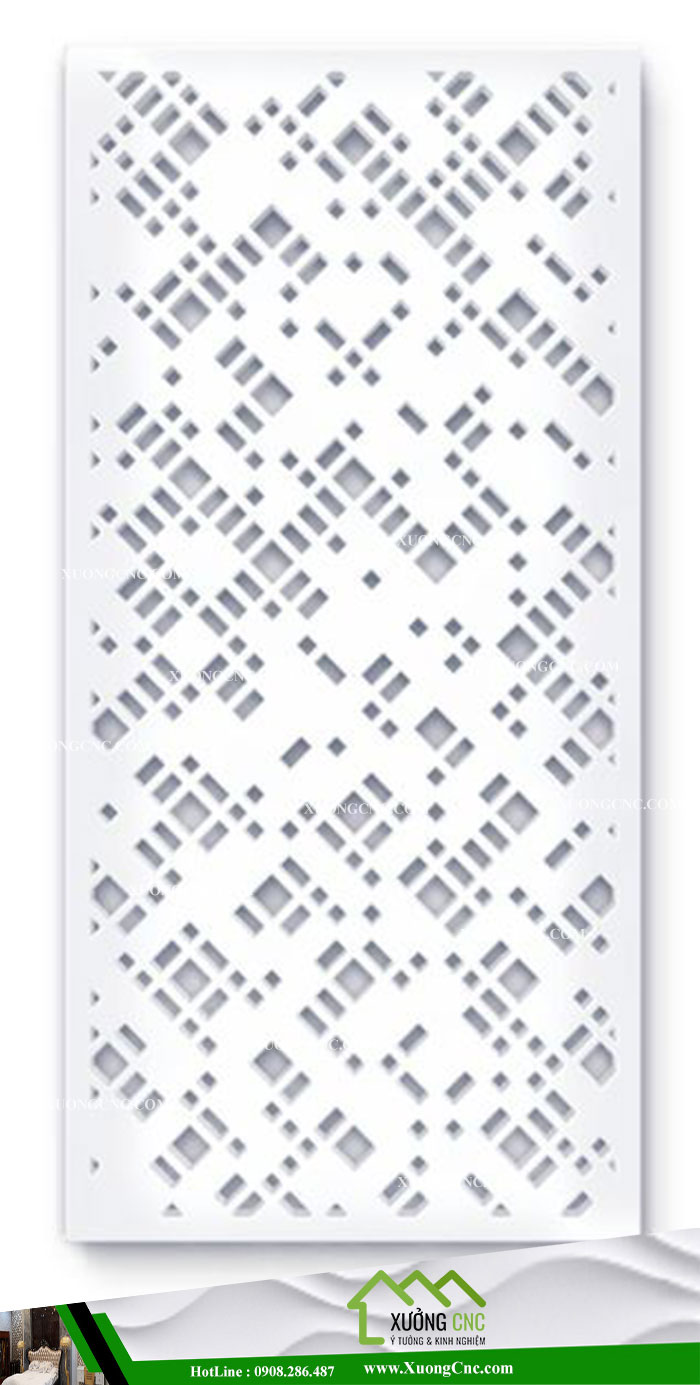 Mẫu vách ngăn CNC 2D phòng khách 7