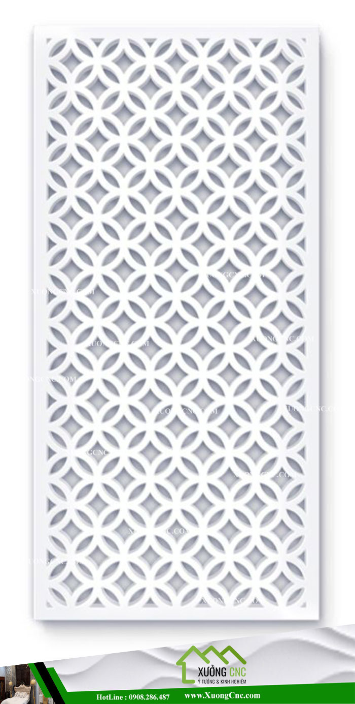 Mẫu vách ngăn CNC 2D phòng khách 8
