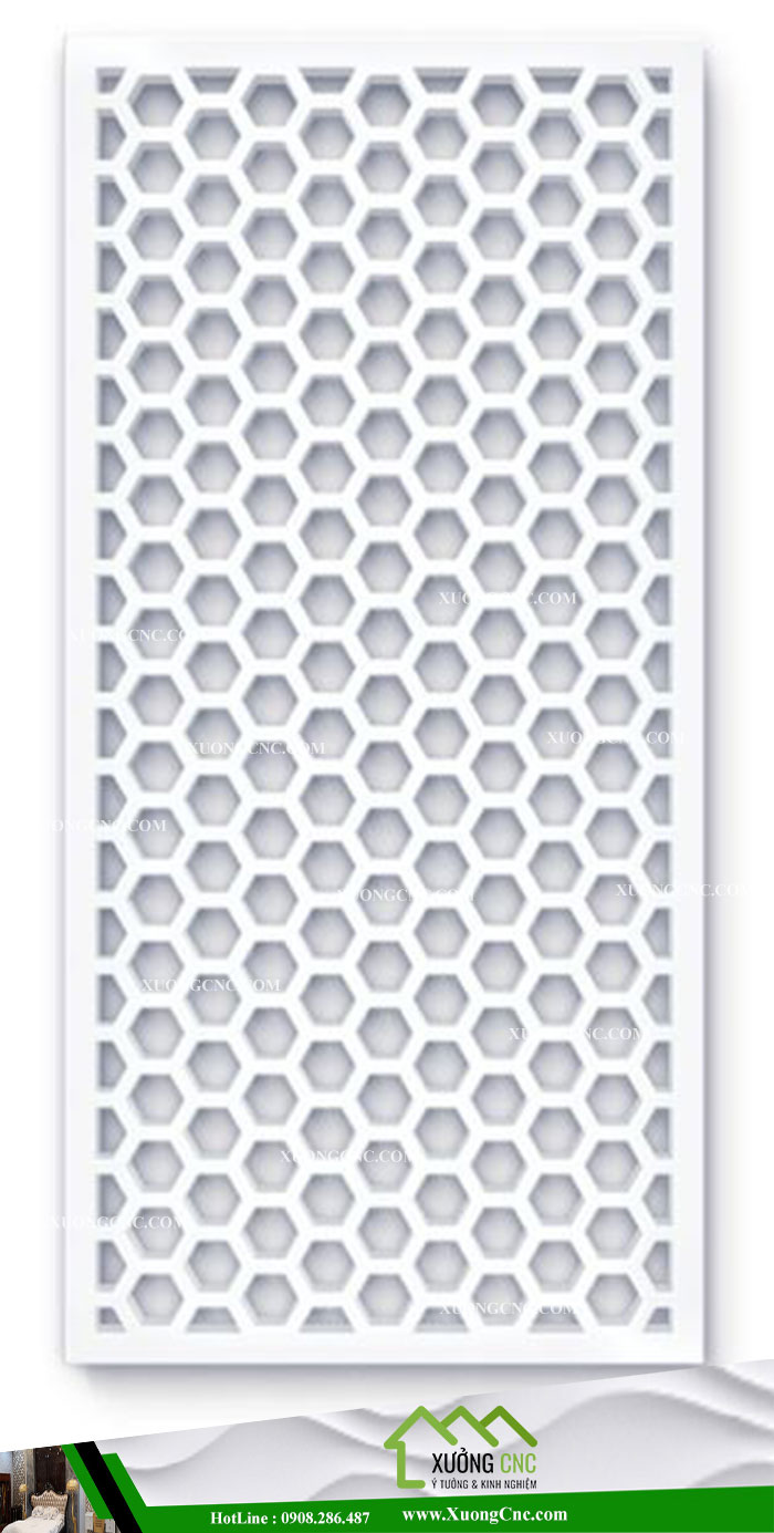 Mẫu vách ngăn CNC 2D phòng khách 9