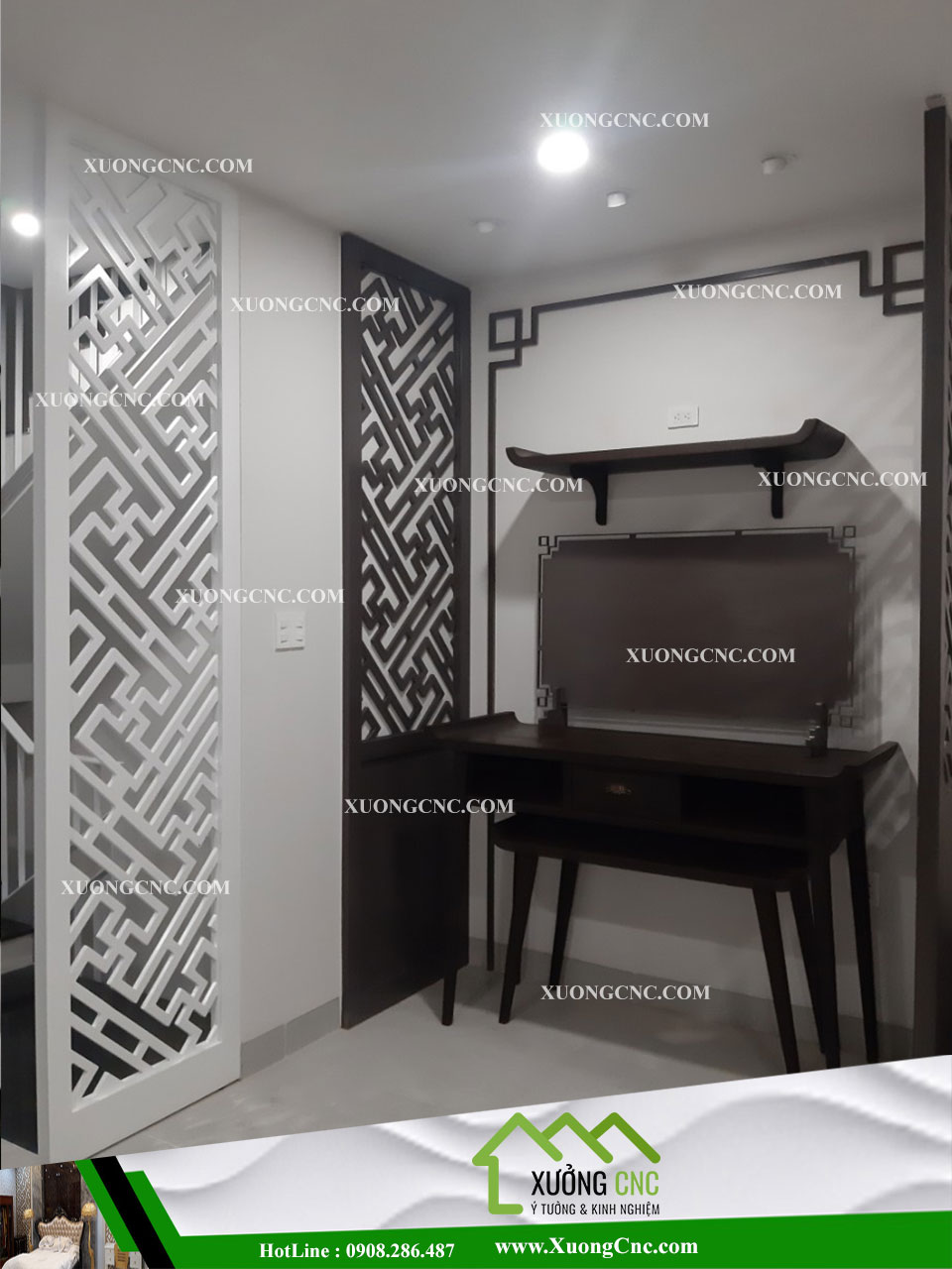 VÁCH NGĂN CNC PHÒNG THỜ 1