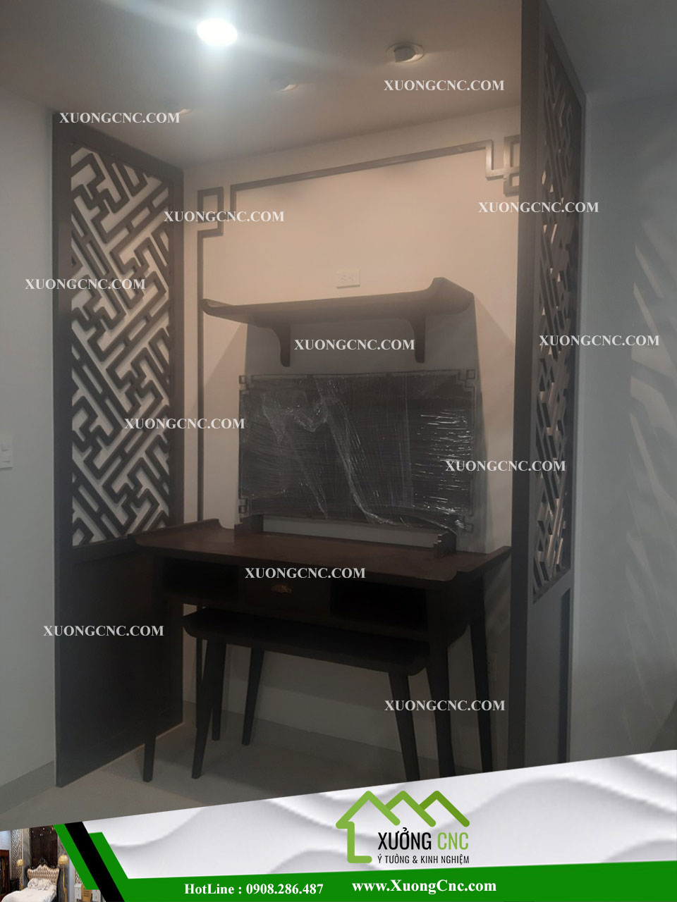 VÁCH NGĂN CNC PHÒNG THỜ 4