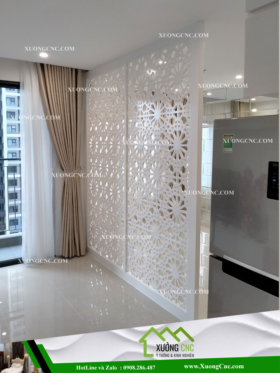 Thi công vách ngăn CNC 2D tại TPHCM 3