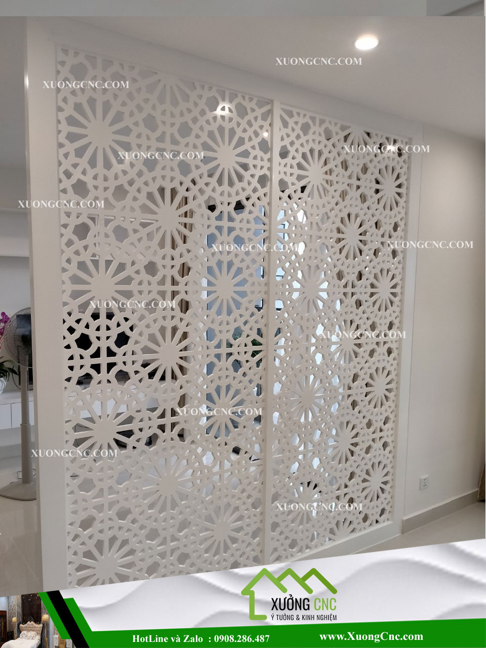 Thi công vách ngăn CNC 2D tại TPHCM 4