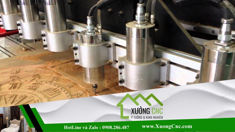 Hình ảnh thi công vách CNC 2D, 3D mới P5 1666