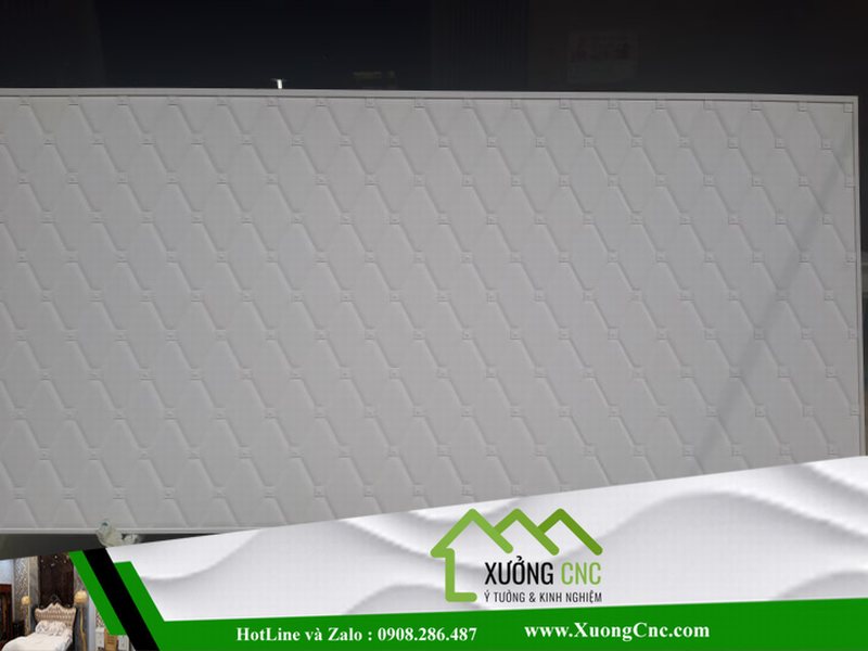 Hình ảnh thi công vách CNC 2D, 3D mới P7 2