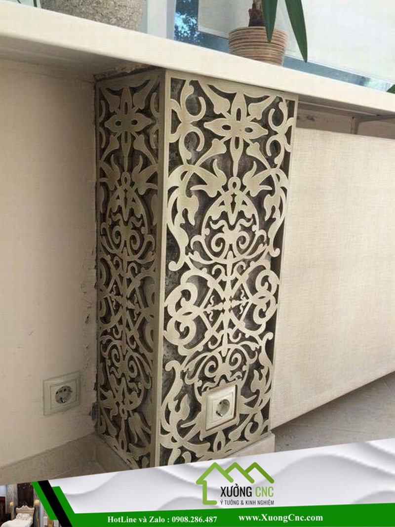 Hình ảnh thi công vách CNC 2D, 3D mới P7 78