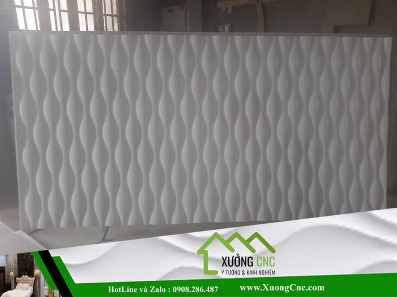 Hình ảnh thi công vách CNC 2D, 3D mới P7 15
