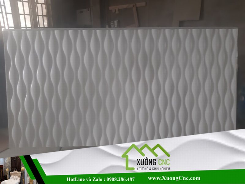 Hình ảnh thi công vách CNC 2D, 3D mới P7 17