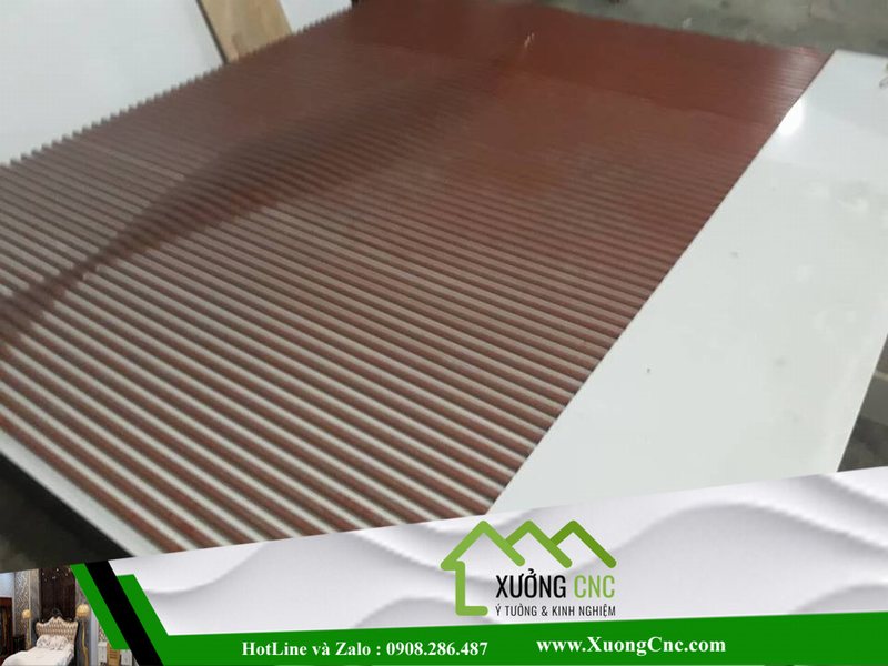 Hình ảnh thi công vách CNC 2D, 3D mới P9 4