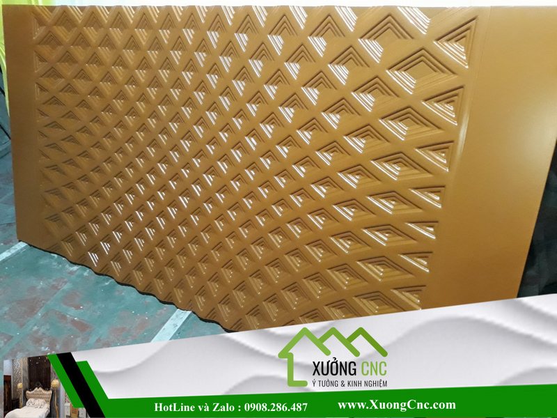 Hình ảnh thi công vách CNC 2D, 3D mới P11 1