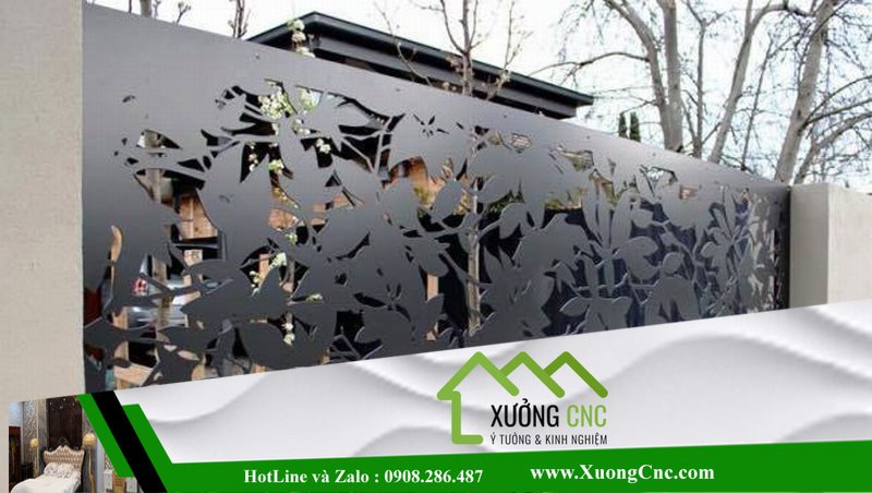 Hình ảnh thi công vách CNC 2D, 3D mới P11 113
