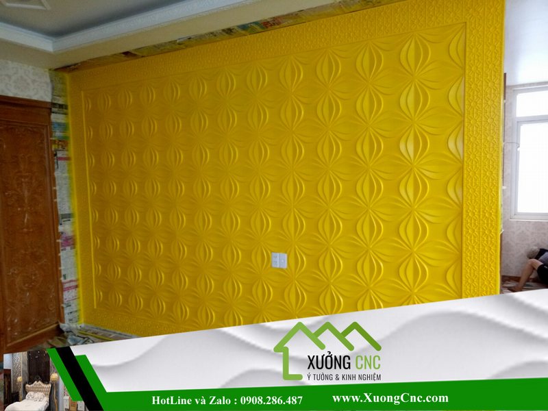 Hình ảnh thi công vách CNC 2D, 3D mới P12 1