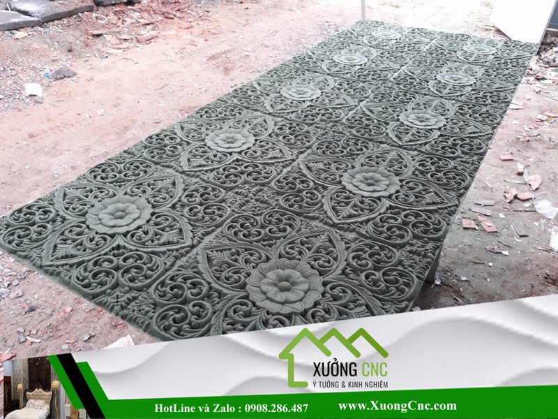 Hình ảnh thi công vách CNC 2D, 3D mới P12 8