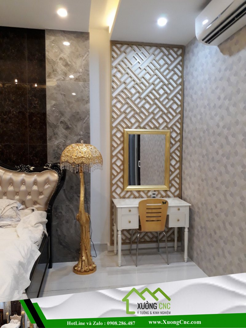 Hình ảnh thi công vách CNC 2D, 3D mới P12 11