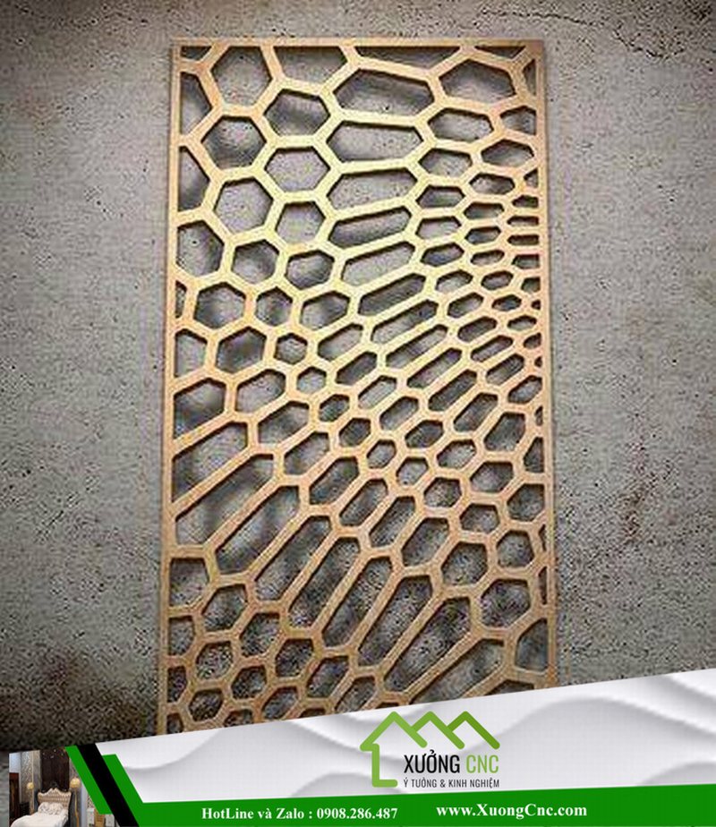Hình ảnh thi công vách CNC 2D, 3D mới P14 19