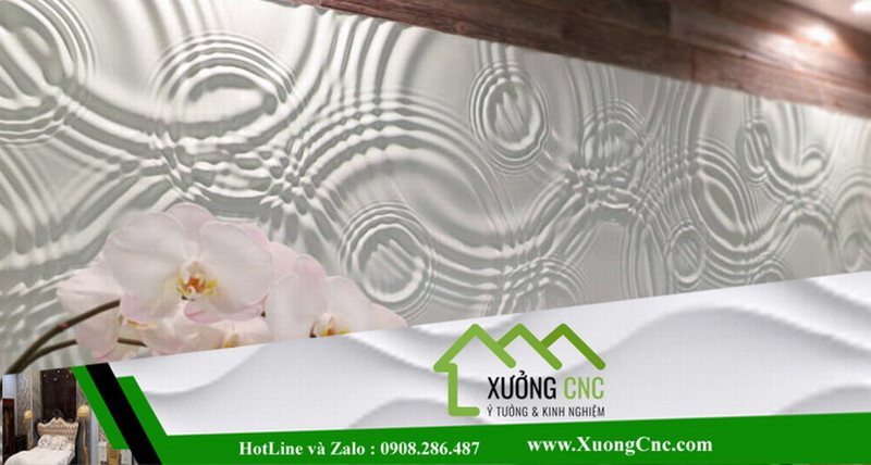 Hình ảnh thi công vách CNC 2D, 3D mới P2 17