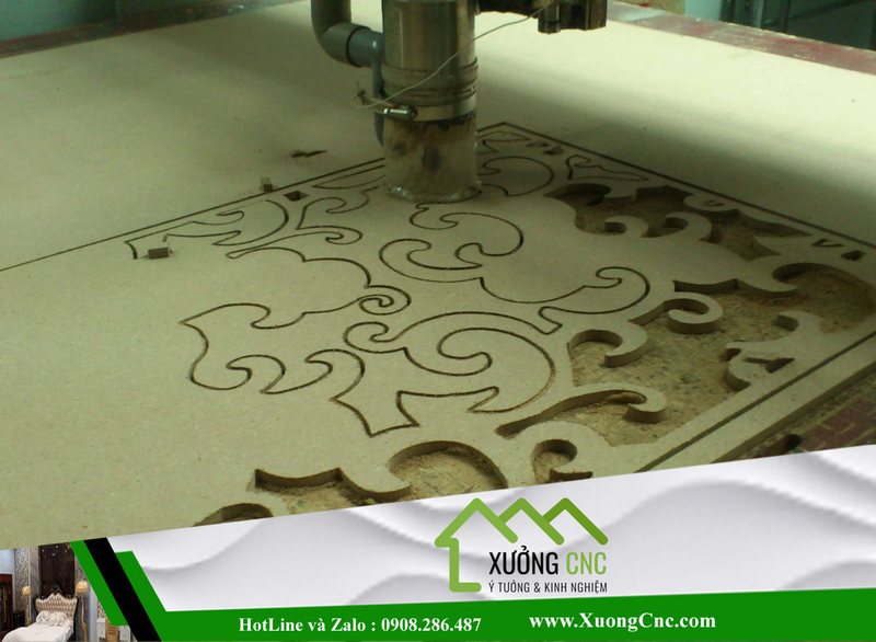 Hình ảnh thi công vách CNC 2D, 3D mới P4 683