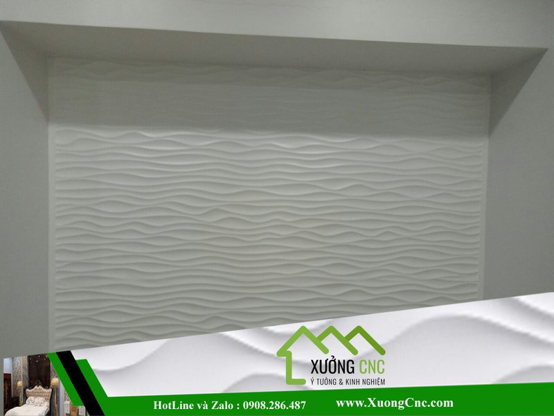 Hình ảnh thi công vách CNC 2D, 3D mới P5 4