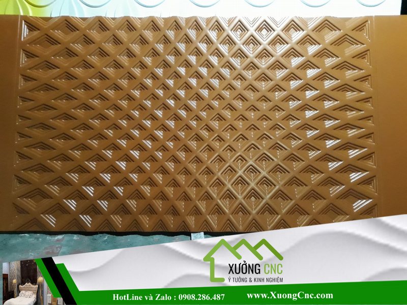 Hình ảnh thi công vách CNC 2D, 3D mới P5 5