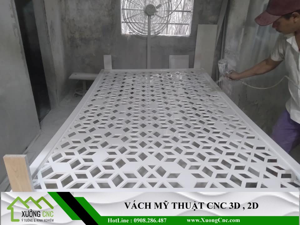 Báo giá thiết kế gia công cắt và sơn hoa văn CNC 2D 2