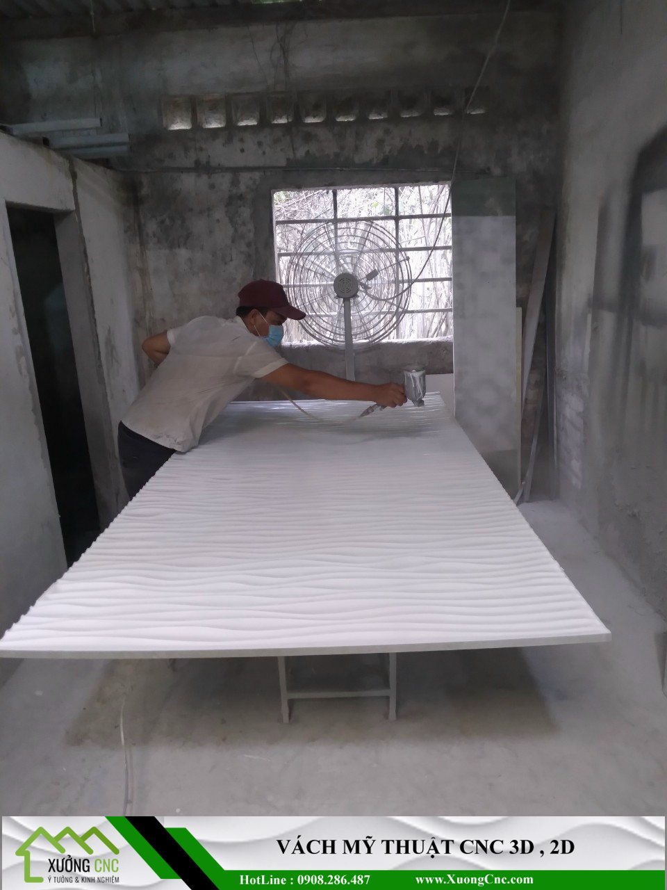 Báo giá công trình tấm ốp tường CNC 3d Gợn sóng báo giá Bình Dương