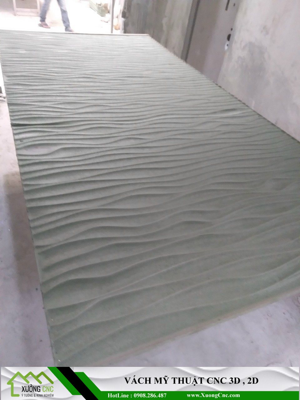 Báo giá công trình tấm ốp tường CNC 3d Gợn sóng báo giá nha trang
