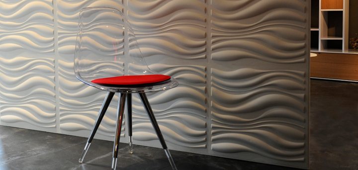 vách mỹ thuật gợn sóng 3d cnc độc đáo