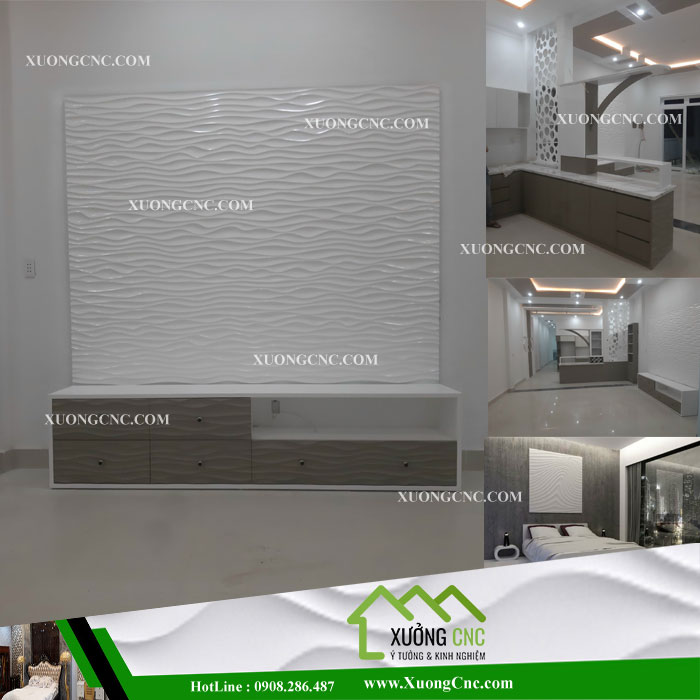 Cập nhật báo giá mẫu vách ngăn cnc 2D và 3d gợn sóng thông dụng