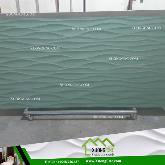 Công trình CNC vách ngăn 3D gợn sóng mới
