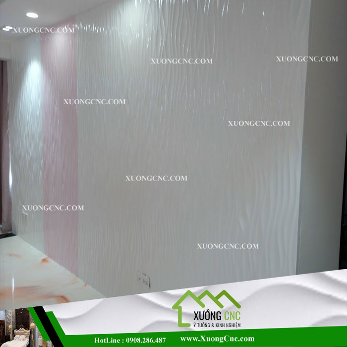 Báo giá thi công vách mỹ thuật CNC 3D mới hoa văn mới