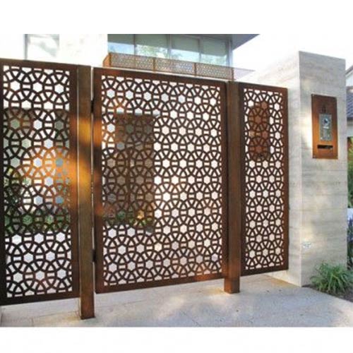 Vách mỹ thuật 2D ứng dụng trang trí cổng nhà CNC123